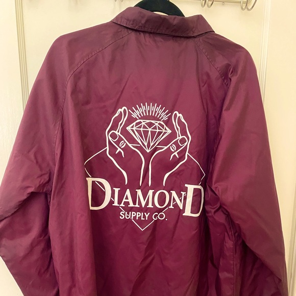 Vintage Diamond Supply Mens Coach Jacket size M - Picture 1 of 2